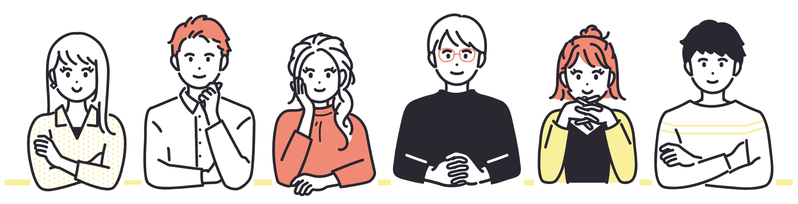 トランクで働く人たちのイラスト